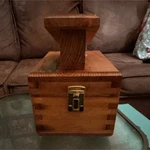 Kelly Wooden Shoe Care Kit Box With Cream, Brushes & Brass Hardware. Fixed Price $40.00.