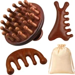 Prosuites 3 Pcs Wooden Head Scalp Massager Comb, Tool For Relaxatio. Fixed Price $15.61.