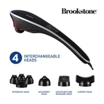 Brookstone Handheld Percussion Body Massager, 4 Vibration Modes. Fixed Price $38.84.