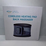 Alljoy Cordless Heated Belt Back Massager Black Battery Powered. Fixed Price $25.00.