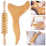 2 Pcs Wooden Gua Sha Tools Lymphatic Drainage Tool, Machomby Therapy. Fixed Price $31.99.