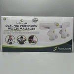Dual Pro Percussion Massage Gun, 6 Attachable Pieces For Deep Tissue Relief, .... Fixed Price $34.99.