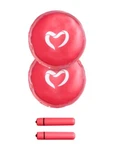 Pure Romance-heart Throb-reusable Heart-shaped Heat Packs+ 2 Vibrating Massagers. Fixed Price $40.00.