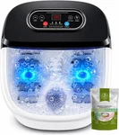 Rightmell Foot Spa With Ozone & Blue Light, Bubble Massage 8 Rollers, Adjustab. Fixed Price $96.89.