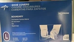 Medline Shoe Covers Qty 100 Ref CRI2002 Blue Size Large Regular Non-skid. Fixed Price $20.00.
