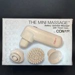 Conair The Mini Massage Travel HM12 Vintage 1981 Complete Tested Works Speeds. Fixed Price $37.97.