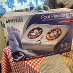 Homedics Foot Pleaser Ultra Massager Deep Kneading W/ Infrared Heat Fm-cr. Fixed Price $10.09.