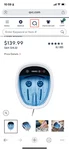 Homedics Spa Shiatsu Bliss Footbath, Heat Boost Massager, Deep Kneading. Fixed Price $50.00.