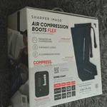 Sharper Image Air Compression Boots Flex Small-medium, Multispeed, Legs, Foot. Fixed Price $83.00.