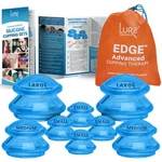 Silicone Cupping Set 8 Count Blue Massage Therapy Professional Home EDGE-6COP. Fixed Price $51.99.