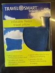 Travel Smart By Conair Inflatable Fleece Pillow Blue. Fixed Price $8.85.