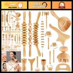 16-IN-1 Wood Therapy Massage Tools Set Maderoterapia Kit For Body. Fixed Price $91.99.