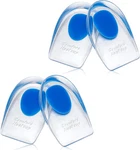 Gel Silicone Heel PADS,2 Pairs Cups For Achilles Tendonitis,shoe Wedge Inse. Fixed Price $10.10.