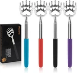 (4-PACK) Extendable Back Scratchers Metal Claws With Black/red/purple/blue. Fixed Price $13.08.
