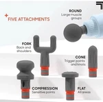 Sharper Image Powerboost Massage Gun Version 3.0-5 Attachments, Quiet Motor,. Fixed Price $42.00.