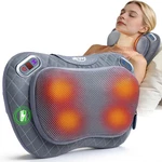 Cordless Neck And Back Massager With Heat & Lcd Display - Rechargeable Shiatsu. Fixed Price $135.99.