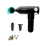Homedics Handheld Gun Percussion Massager W/ Heads Full Body Black/teal. Fixed Price $31.99.