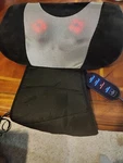 The Sharper Image MSG-P110 Shiatsu Massage Cushion Pillow Heat/vibrate W/ Remote. Fixed Price $22.00.