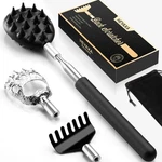 Telescoping Back Scratcher With 3PCS Detachable Heads. Fixed Price $29.87.