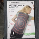 Calming Massaging Weighted Heating Pad By Sharper Image- 12" X 24" CWT03106. Fixed Price $31.16.