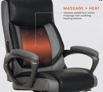 Sharper Image S-140 Massage And Heat Office Chair, Gray/black. Fixed Price $189.95.