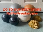 Physical Therapy Yamuna Body Rolling Balls W/ Foot Wakers Or Savers. Fixed Price $220.00.