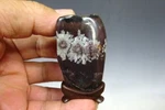 Japan Neo Kikka Chrysanthemum Stone Suiseki Natural W/ Pedestal H2.8" *617. Fixed Price $388.45.