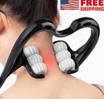 Haseftni Neck Massager, Upgrade 6 Balls Point Roller For Pain. Fixed Price $23.90.
