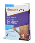 Health One Menthol 5% Extra Strength Pain Relief Medicated Patches - Pack Of 15. Fixed Price $13.95.