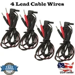 4 Unit Lead Wires For Intensity 10 2500 3000 7000 Ems 7500 Twin Stim. Fixed Price $9.89.