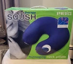 Homedics Squish Therapy Massaging Neck Pillow SQM-N1 Vibrating Travel New. Fixed Price $14.99.