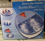Homedics Luxury Foot Bubblebliss Plus With Heat. New Open Box Model BB-3. Fixed Price $25.00.